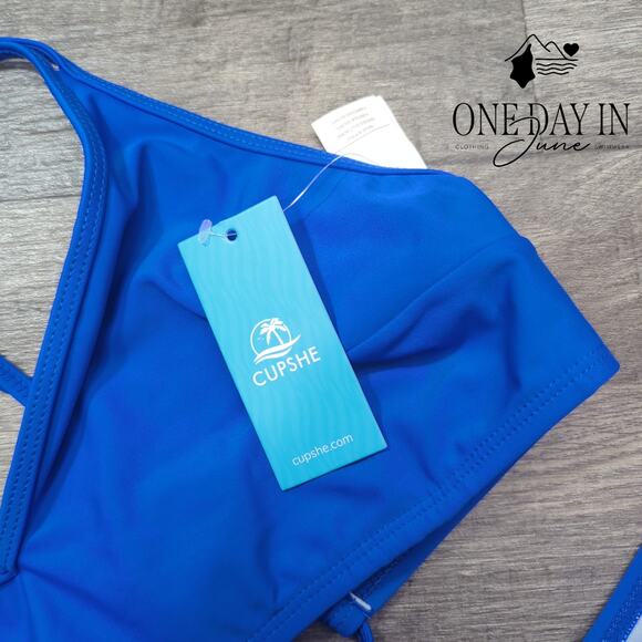 Cupshe Tie Back Tie Side Bikini Swimsuit Size XL - Picture 2 of 5